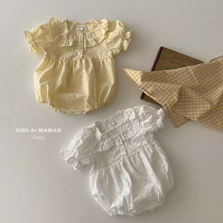 Ciel De Maman - Korean Baby Fashion - #onlinebabyshop - Rolling Bodysuit