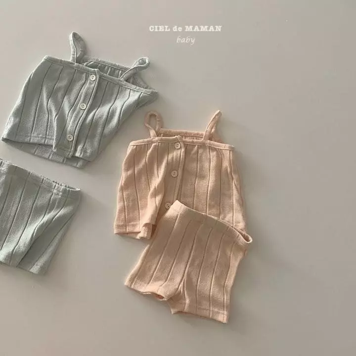 Ciel De Maman - Korean Baby Fashion - #onlinebabyshop - Jelly Sleeveless Top Bottom Set - 7