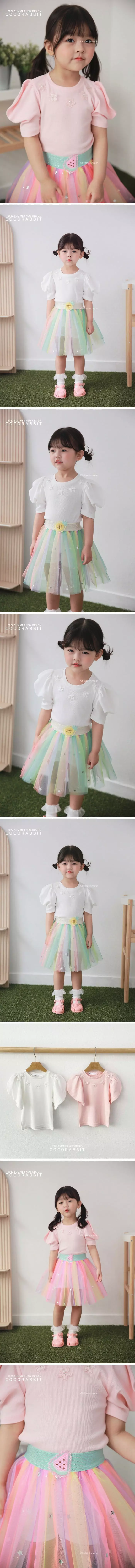 Coco Rabbit - Korean Children Fashion - #magicofchildhood - Flower Puff Tee