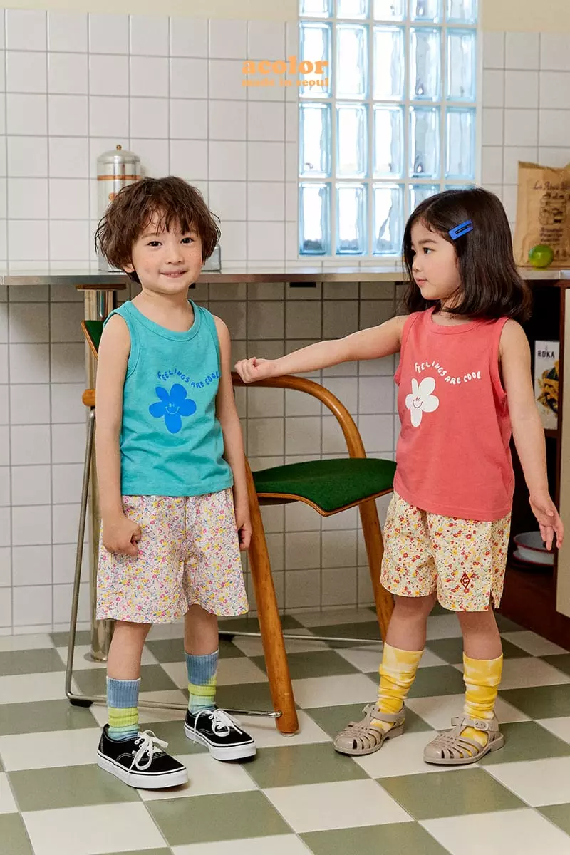 Color - Korean Children Fashion - #childofig - Flower Shorts - 3