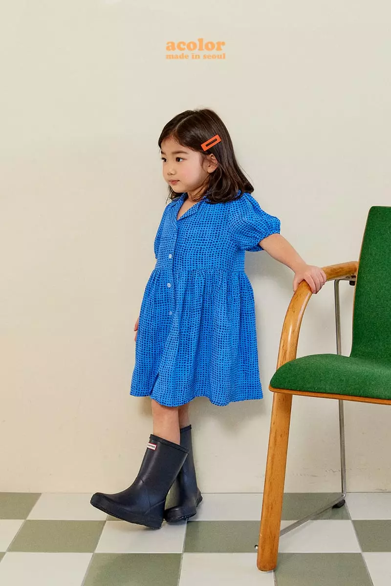 Color - Korean Children Fashion - #childofig - Puff Shirring One-piece - 11