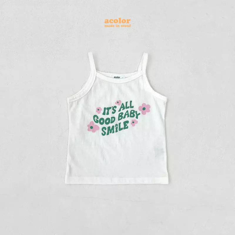 Color - Korean Children Fashion - #childofig - Smile String Sleeveless - 10