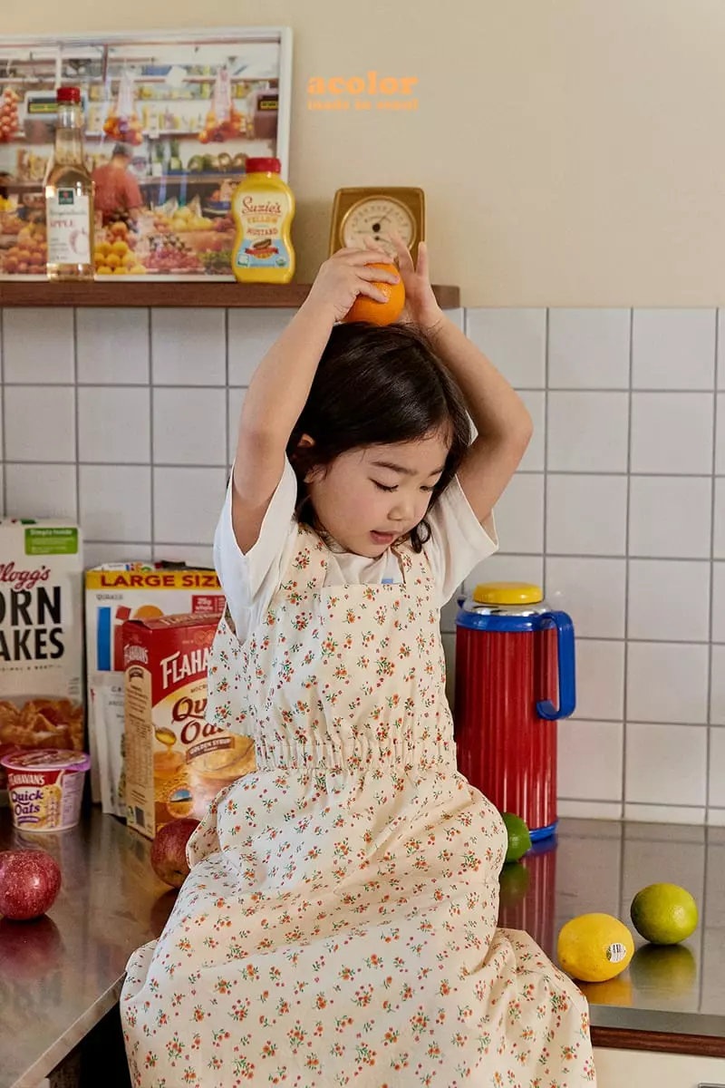 Color - Korean Children Fashion - #discoveringself - Flower Slit One-piece - 4