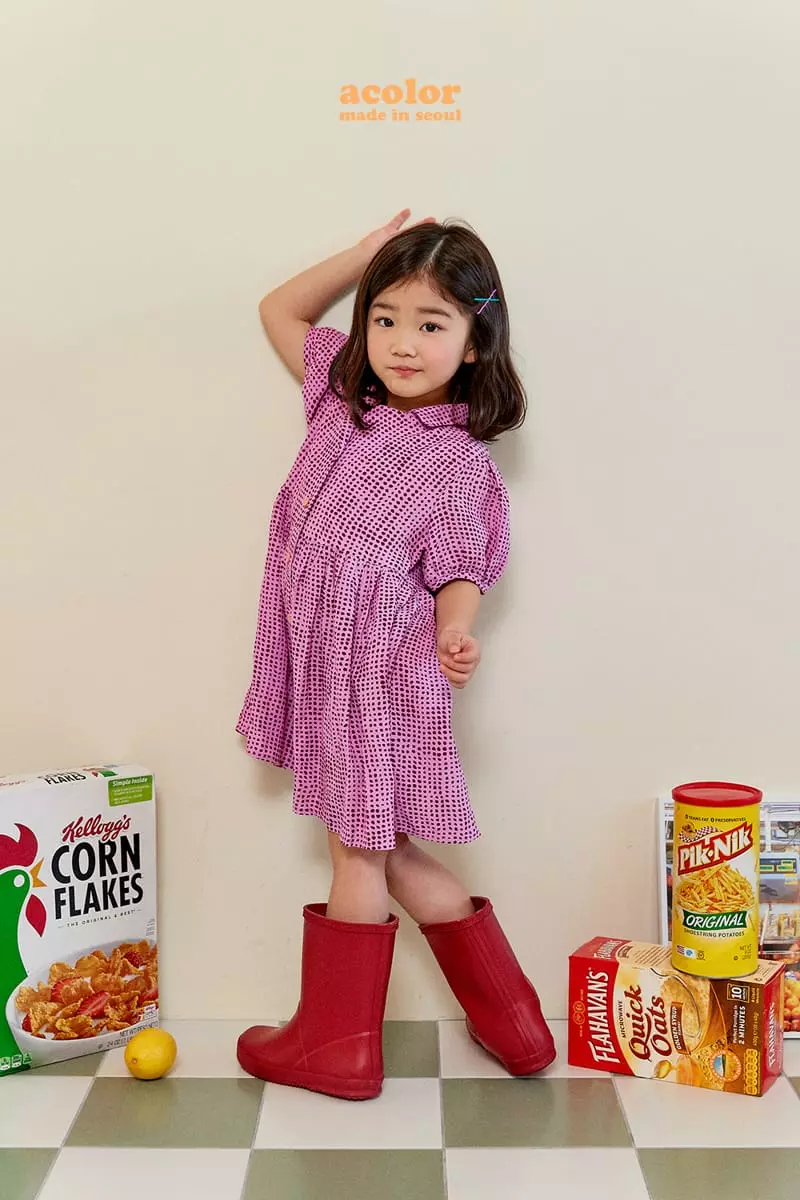 Color - Korean Children Fashion - #kidsshorts - Puff Shirring One-piece - 3