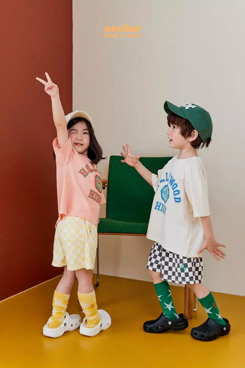 Color - Korean Children Fashion - #kidsshorts - Holly Wood Tee - 6