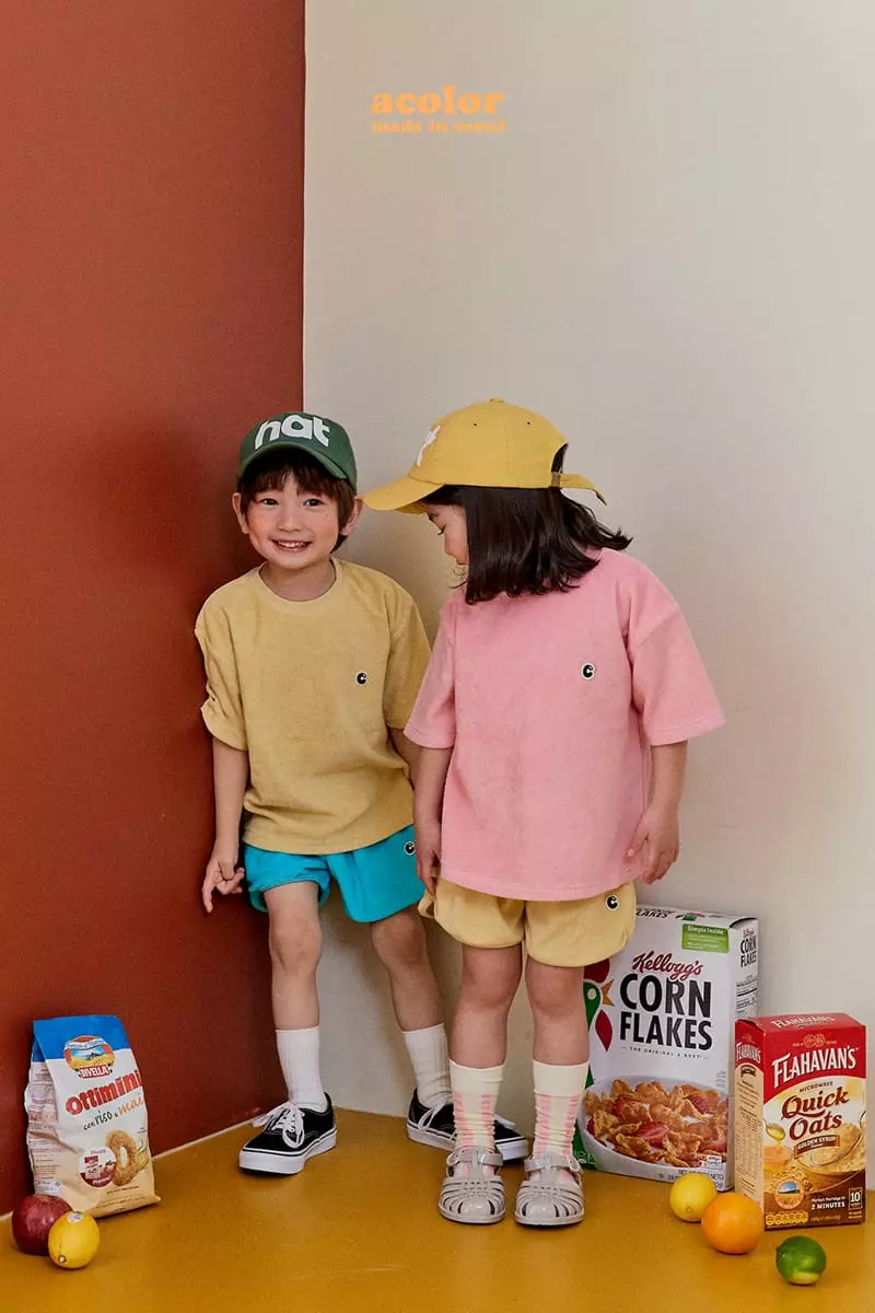 Color - Korean Children Fashion - #kidsstore - C Logo Terry Shorts - 12