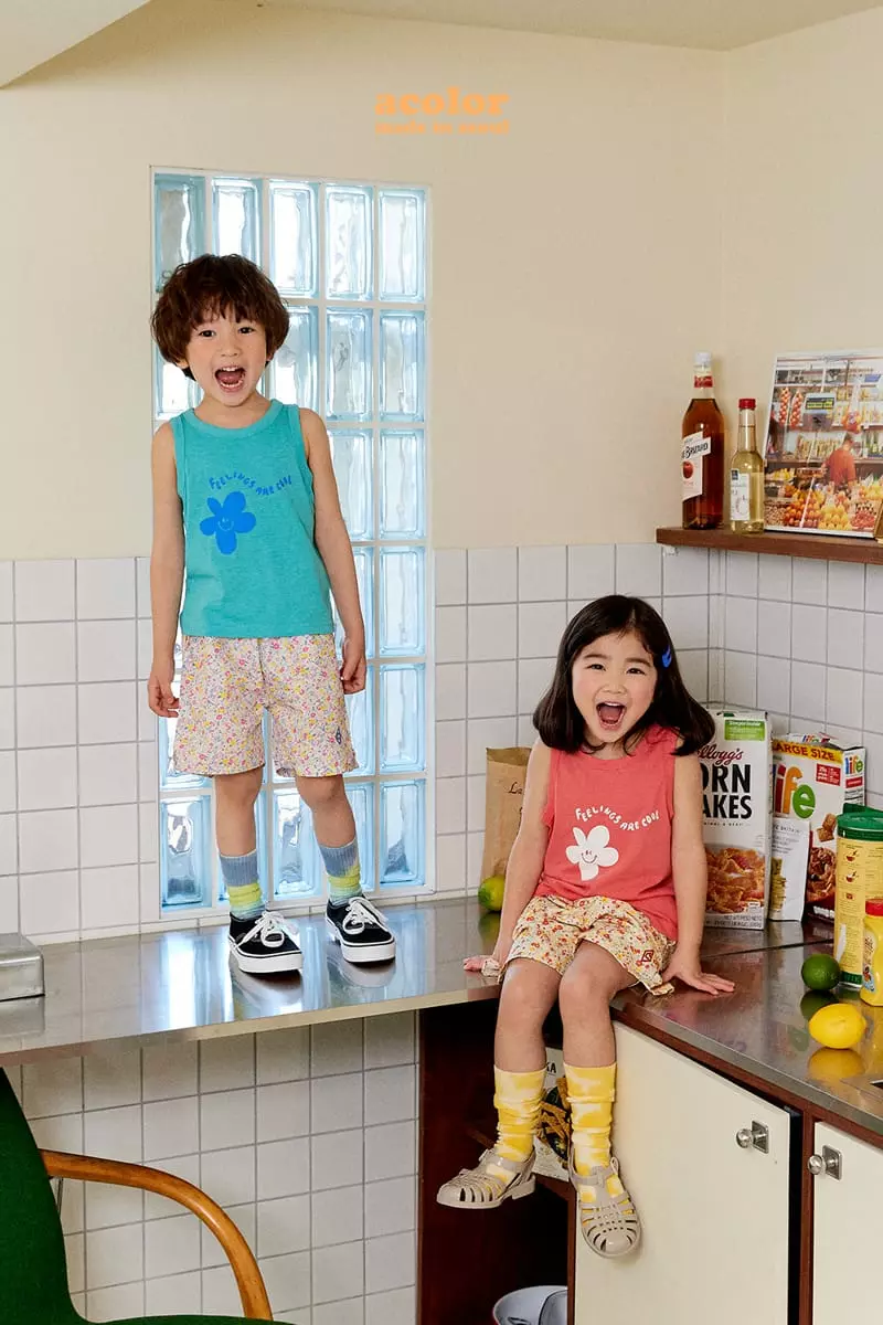 Color - Korean Children Fashion - #kidsstore - Flower Shorts - 9