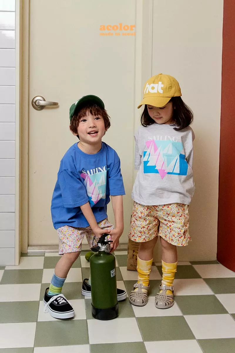 Color - Korean Children Fashion - #kidsshorts - Saleing Tee - 4
