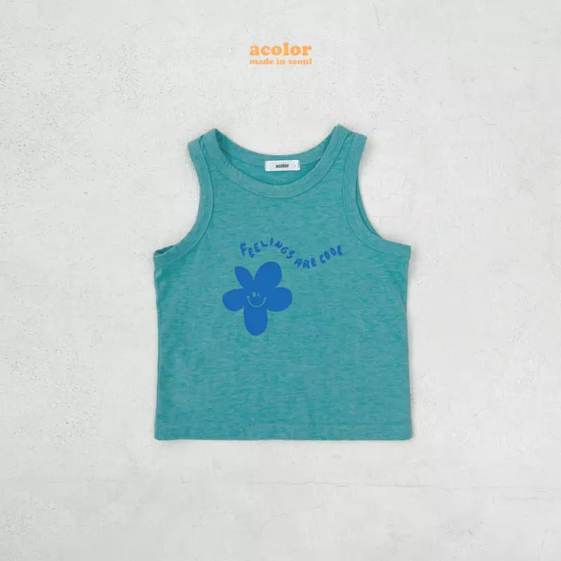 Color - Korean Children Fashion - #kidzfashiontrend - Feelings Flower Sleeveless - 2