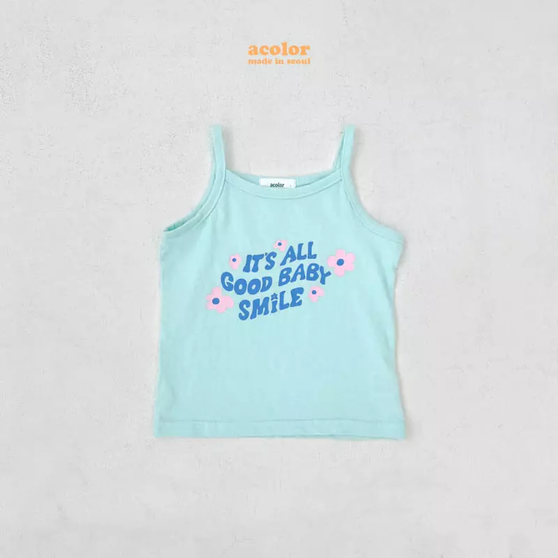 Color - Korean Children Fashion - #kidzfashiontrend - Smile String Sleeveless