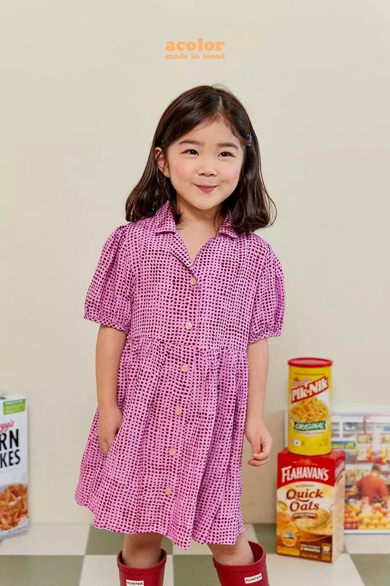 Color - Korean Children Fashion - #littlefashionista - Puff Shirring One-piece - 7