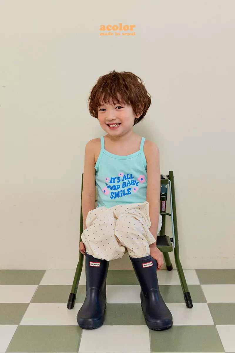 Color - Korean Children Fashion - #littlefashionista - Smile String Sleeveless - 3