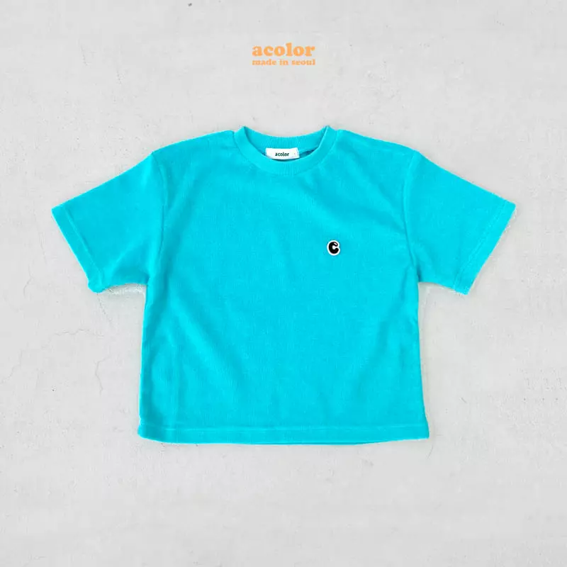 Color - Korean Children Fashion - #magicofchildhood - C Logo Terry Tee - 2