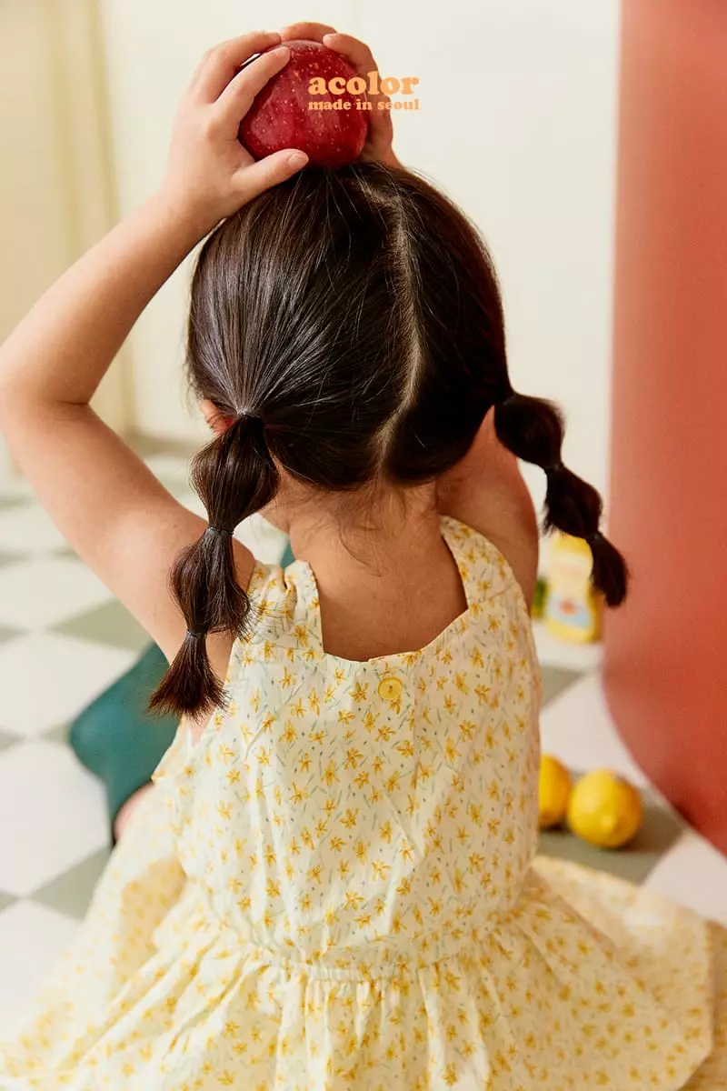 Color - Korean Children Fashion - #magicofchildhood - Flower Sleeveless One-piece - 9