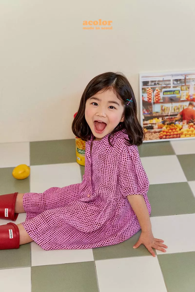 Color - Korean Children Fashion - #magicofchildhood - Puff Shirring One-piece - 8