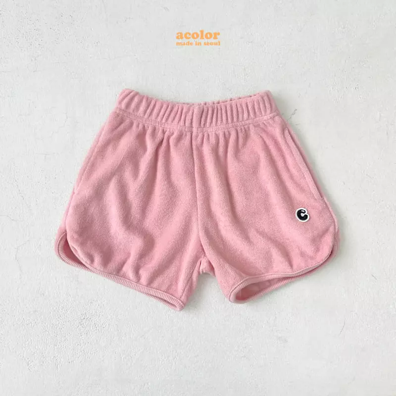 Color - Korean Children Fashion - #minifashionista - C Logo Terry Shorts