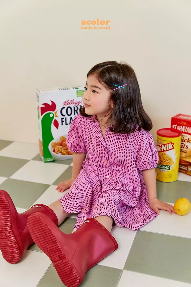 Color - Korean Children Fashion - #minifashionista - Puff Shirring One-piece - 9