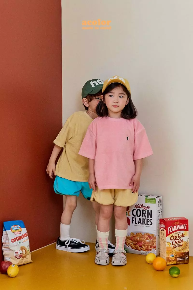 Color - Korean Children Fashion - #minifashionista - C Logo Terry Tee - 4