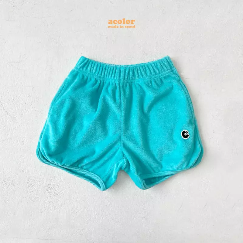 Color - Korean Children Fashion - #prettylittlegirls - C Logo Terry Shorts - 2
