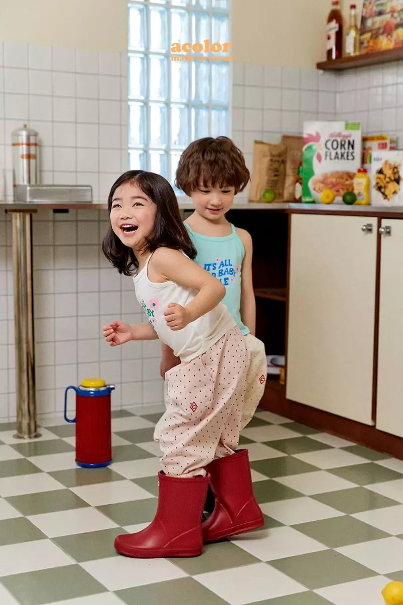 Color - Korean Children Fashion - #prettylittlegirls - Smile String Sleeveless - 6