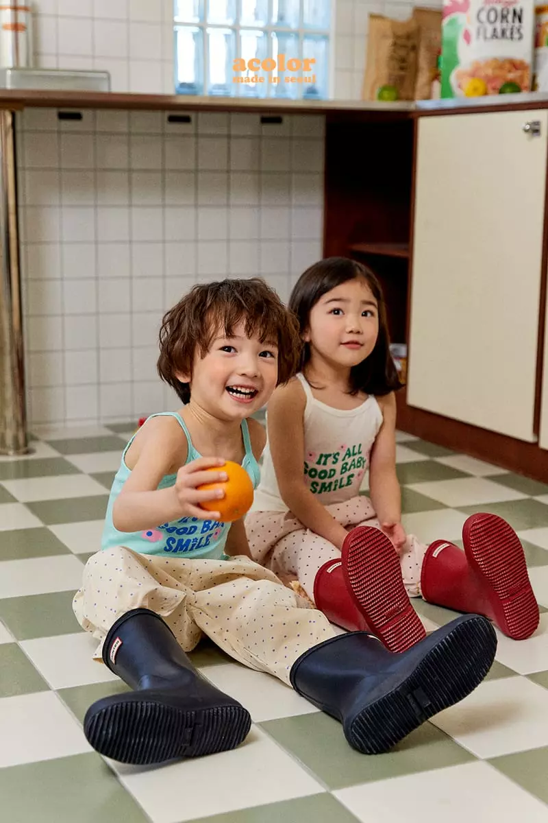 Color - Korean Children Fashion - #stylishchildhood - Smile String Sleeveless - 9