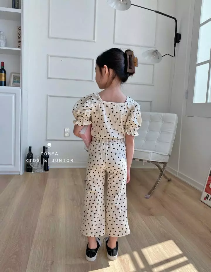 Comma - Korean Children Fashion - #kidzfashiontrend - Dot Slit Pants - 4