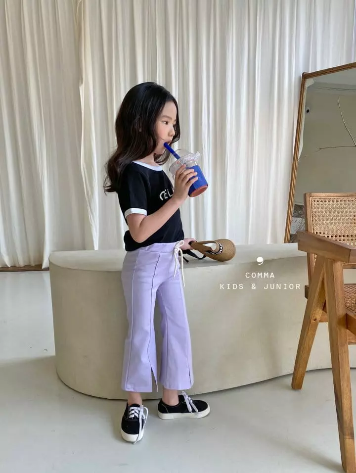 Comma - Korean Children Fashion - #Kfashion4kids - Slit Pants - 3