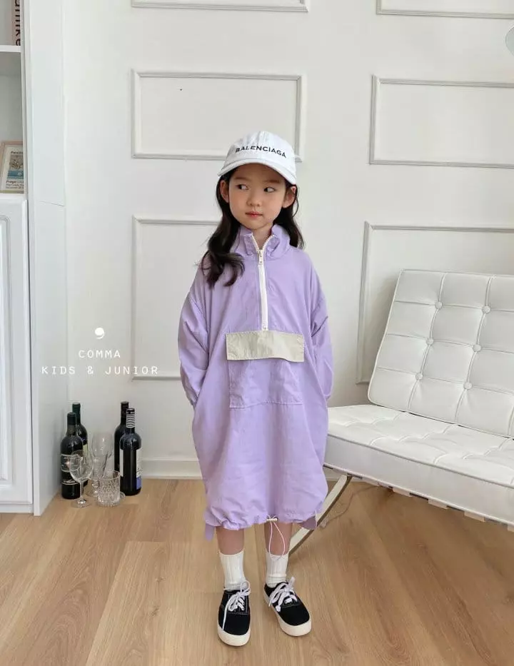 Comma - Korean Children Fashion - #Kfashion4kids - Half Zip-up One-piece - 9