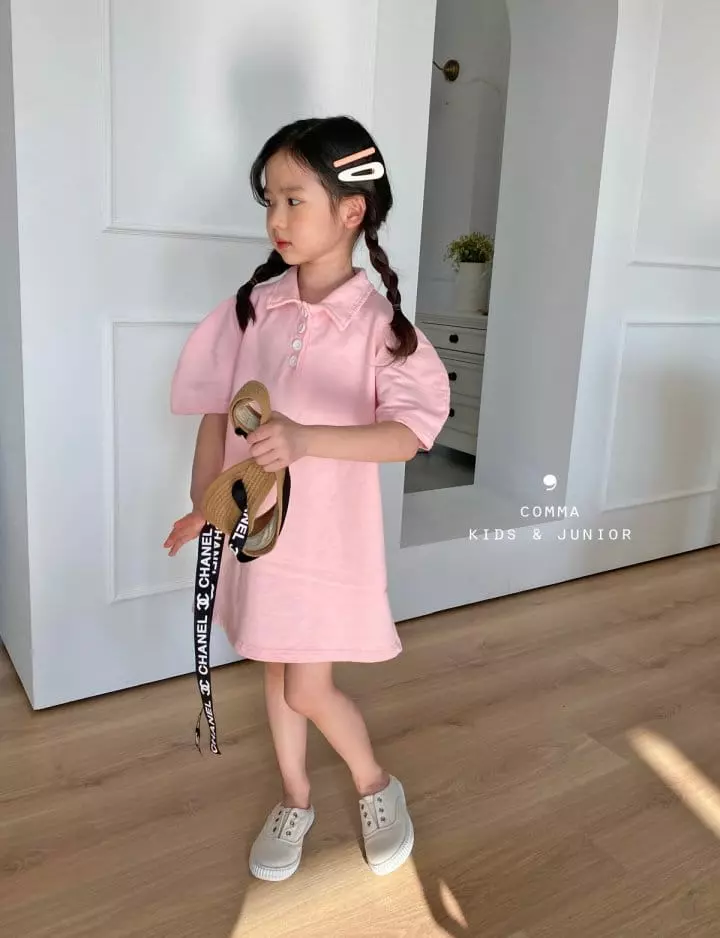 Comma - Korean Children Fashion - #Kfashion4kids - Collar Mini One-piece - 8
