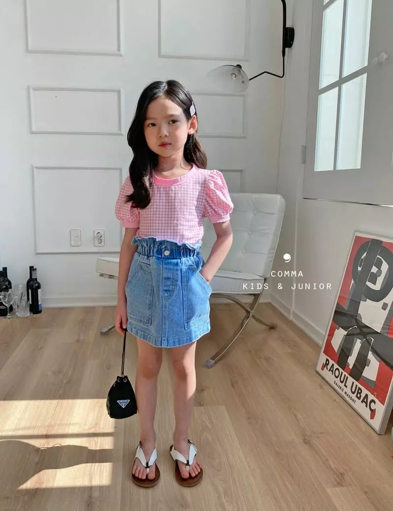 Comma - Korean Children Fashion - #Kfashion4kids - Denim Pumpkin Skirt - 6