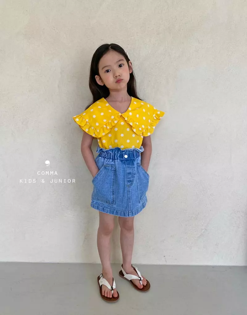 Comma - Korean Children Fashion - #Kfashion4kids - Big Collar Blouse - 2