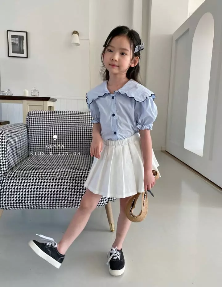 Comma - Korean Children Fashion - #Kfashion4kids - Scallop Blouse - 12