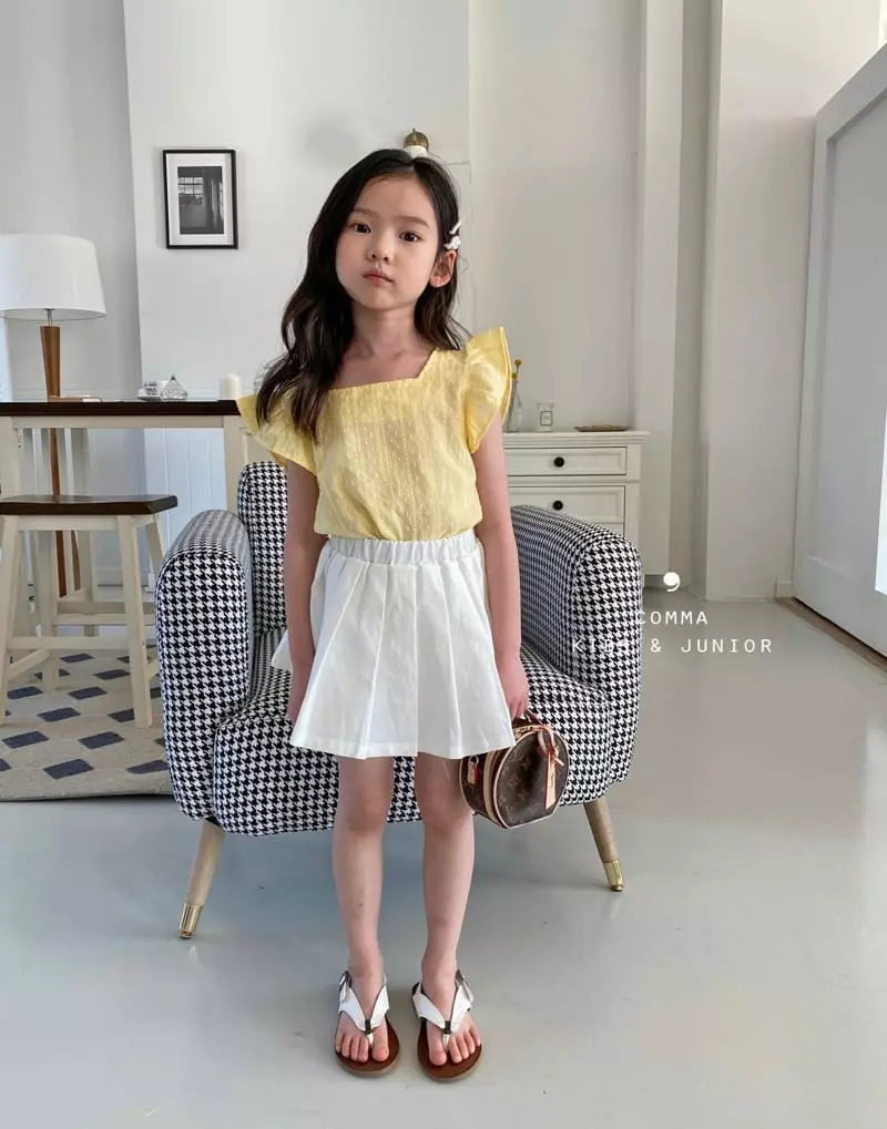 Comma - Korean Children Fashion - #Kfashion4kids - Linen Mini Wrinkle Skirt - 6