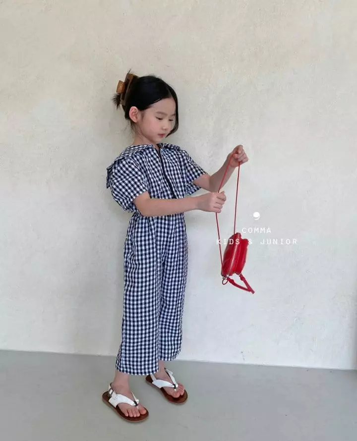 Comma - Korean Children Fashion - #childofig - Circle Collat Jumpsuit - 11
