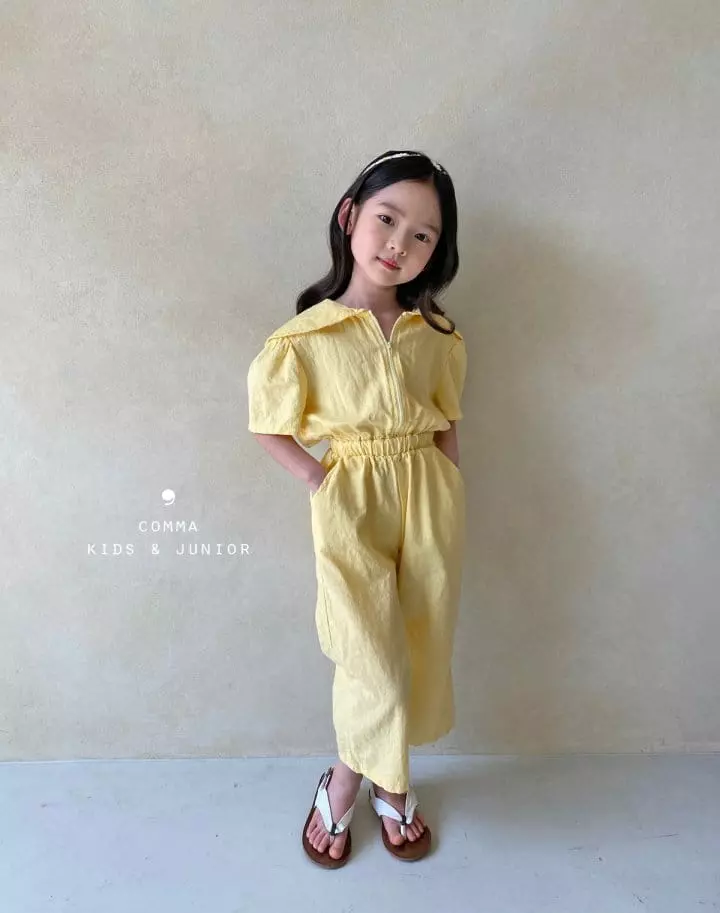 Comma - Korean Children Fashion - #childofig - Circle Collat Jumpsuit - 12