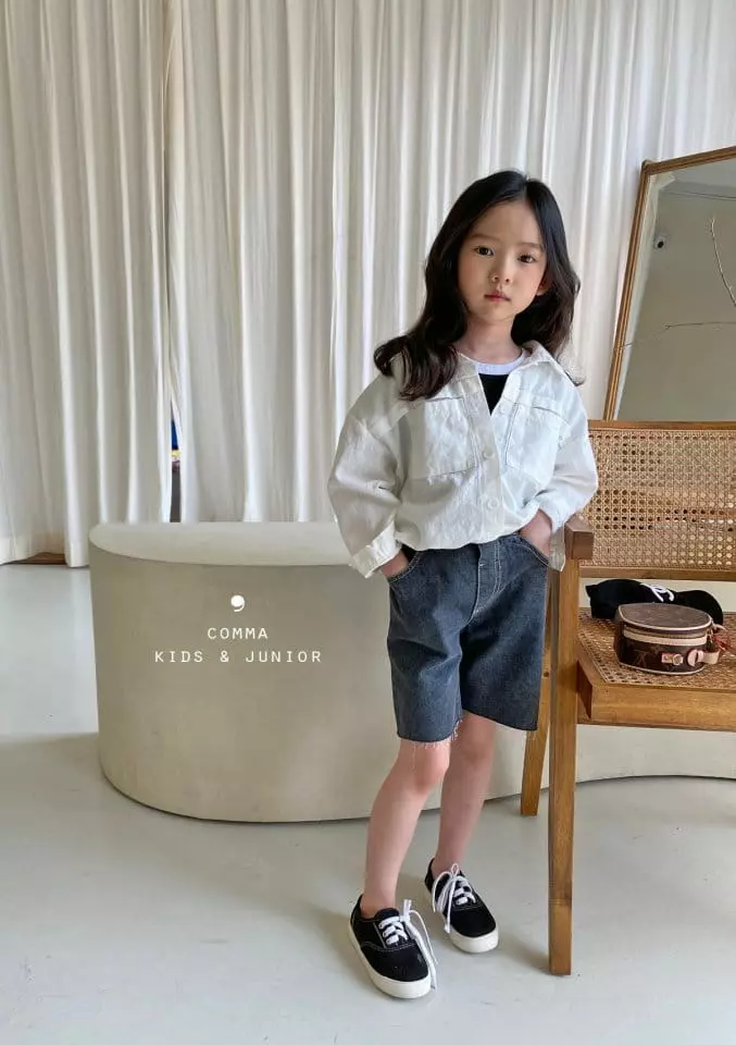 Comma - Korean Children Fashion - #childofig - Linen Shirt Jacket - 2