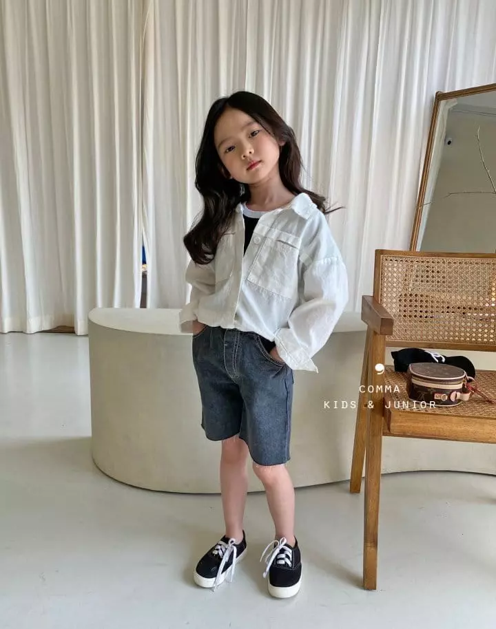 Comma - Korean Children Fashion - #childofig - Linen Shirt Jacket - 3