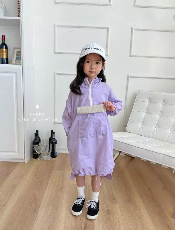 Comma - Korean Children Fashion - #childofig - Half Zip-up One-piece