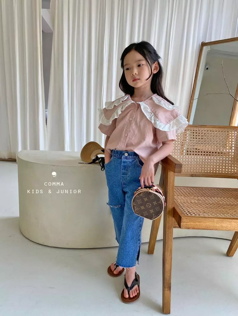 Comma - Korean Children Fashion - #childofig - Slit Capri Jeans - 9