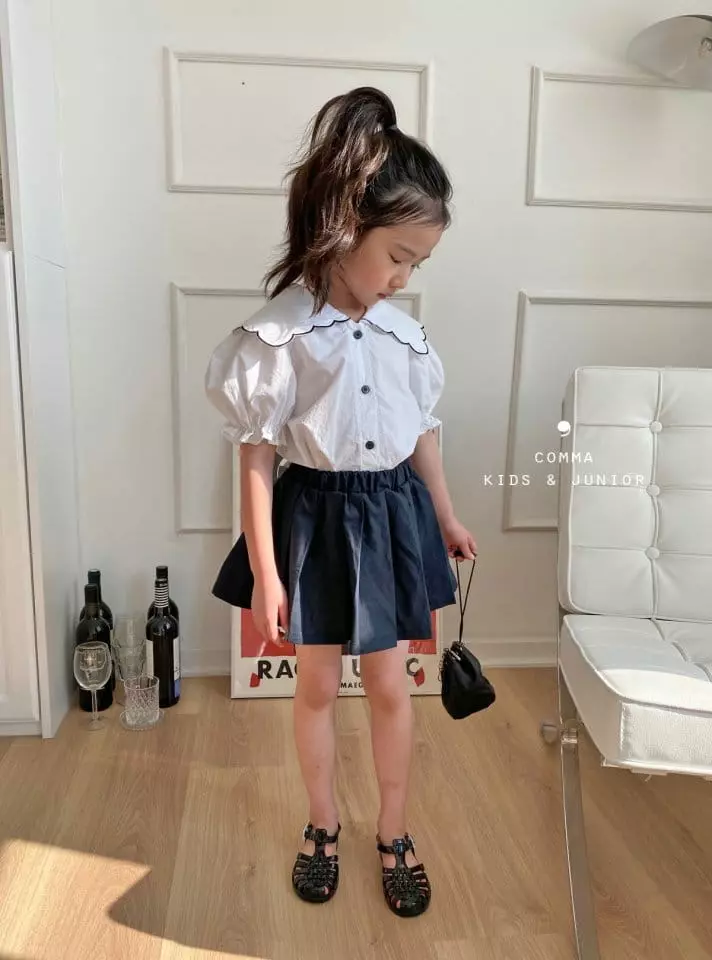 Comma - Korean Children Fashion - #childofig - Scallop Blouse - 3