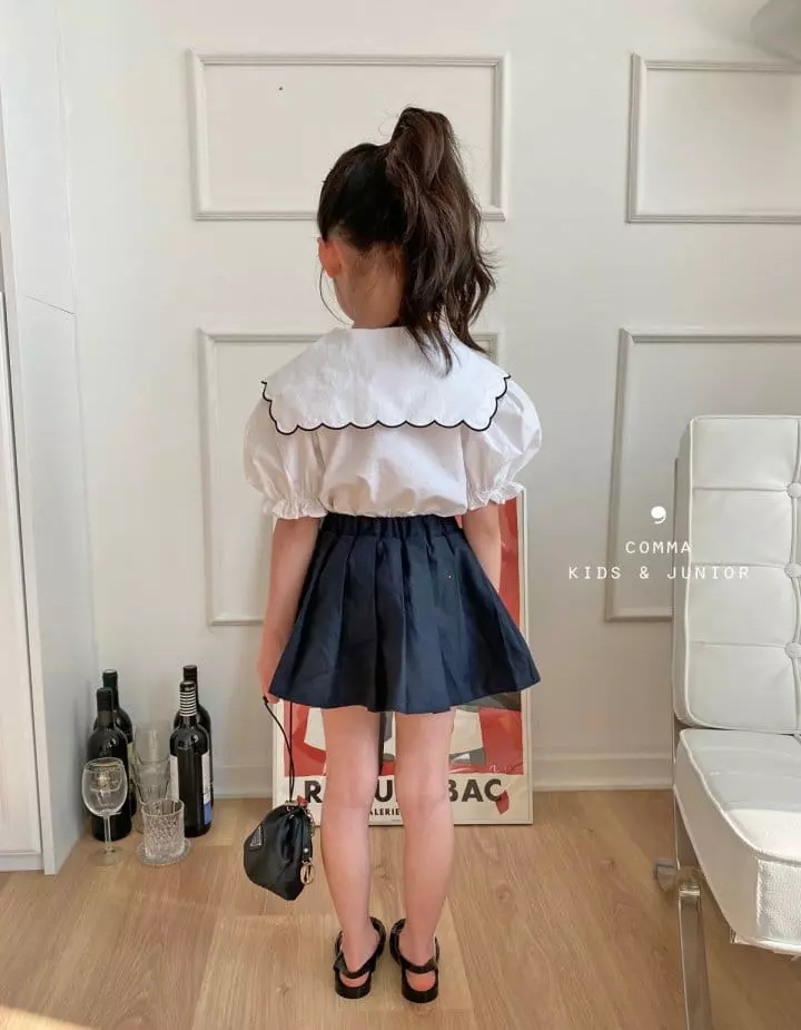 Comma - Korean Children Fashion - #childofig - Scallop Blouse - 4