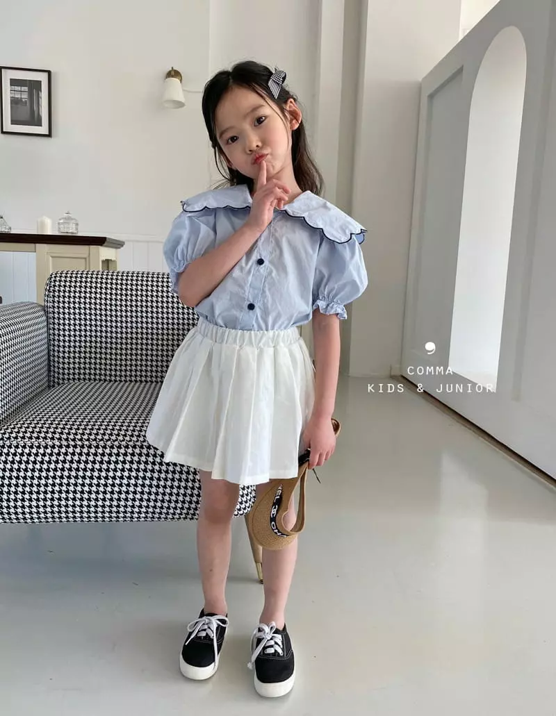 Comma - Korean Children Fashion - #childofig - Linen Mini Wrinkle Skirt - 12