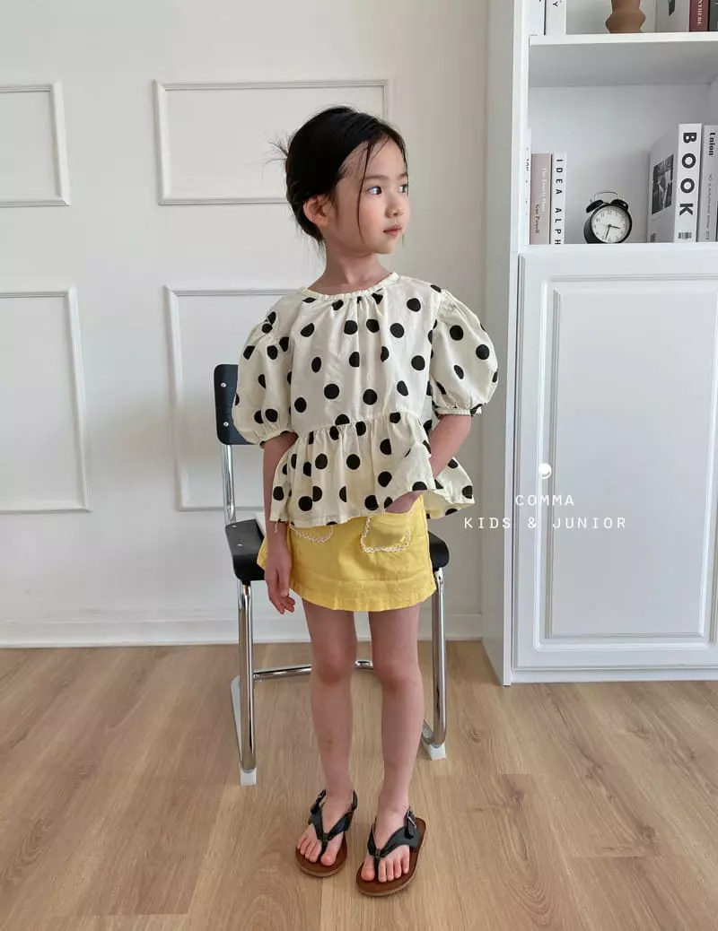 Comma - Korean Children Fashion - #childofig - Big Dot Blouse - 9