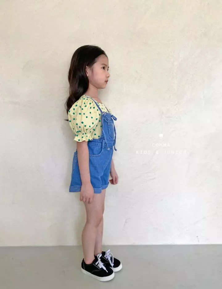 Comma - Korean Children Fashion - #childrensboutique - Dot Puff Tee - 12
