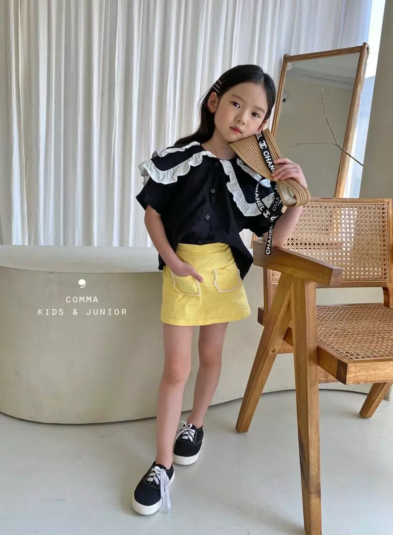 Comma - Korean Children Fashion - #childrensboutique - Twice Collar Blouse - 10