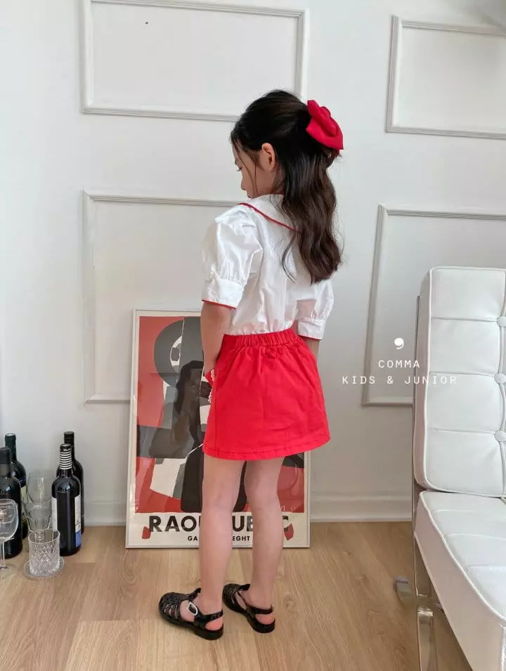 Comma - Korean Children Fashion - #childrensboutique - Muzi Piping Blouse - 8