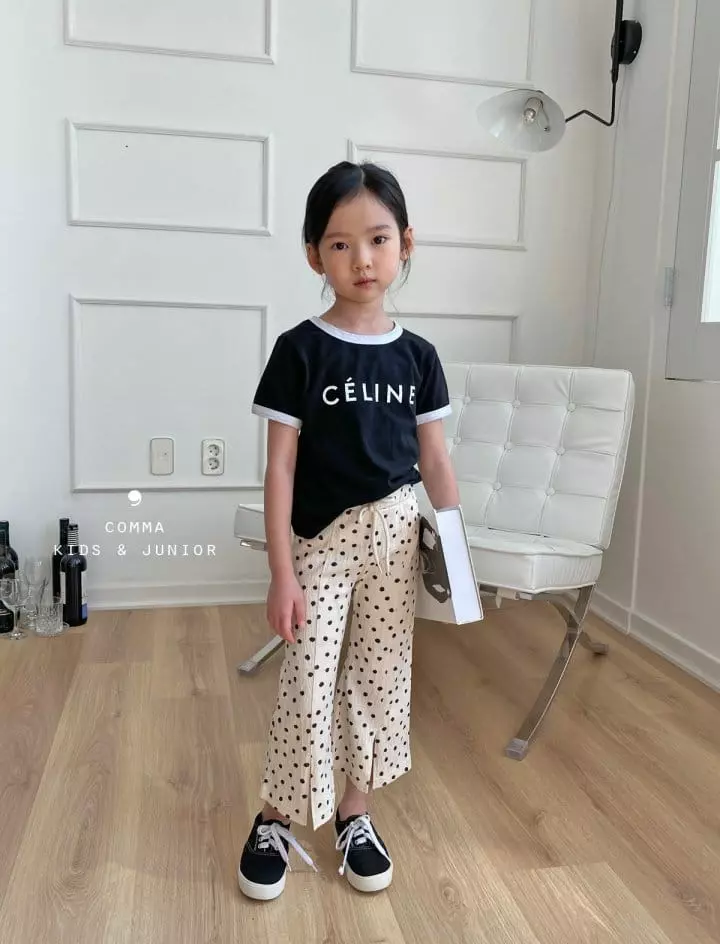 Comma - Korean Children Fashion - #designkidswear - Dot Slit Pants - 12