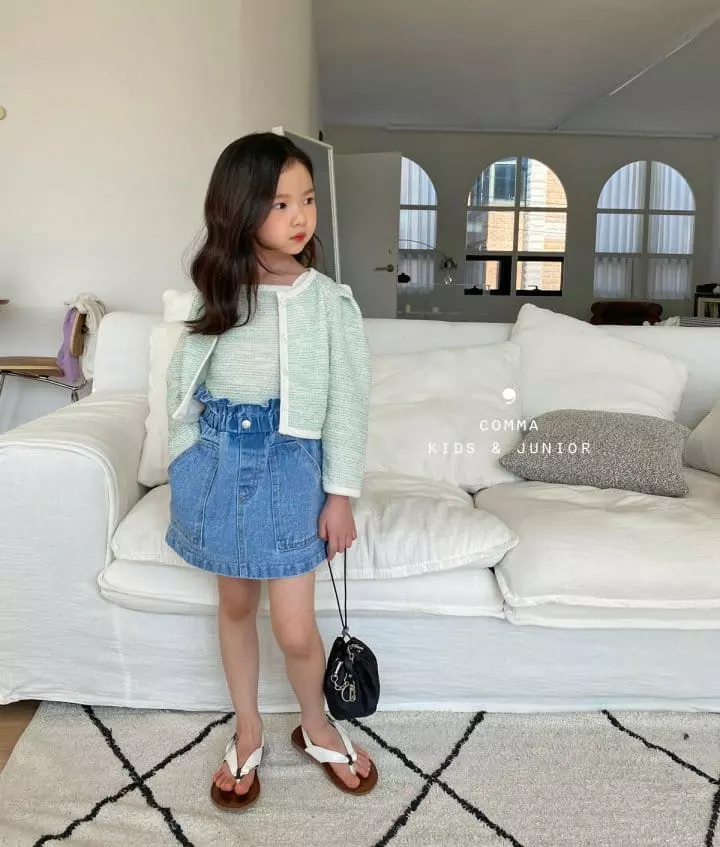 Comma - Korean Children Fashion - #designkidswear - Cardigan Sleeveless Set - 6