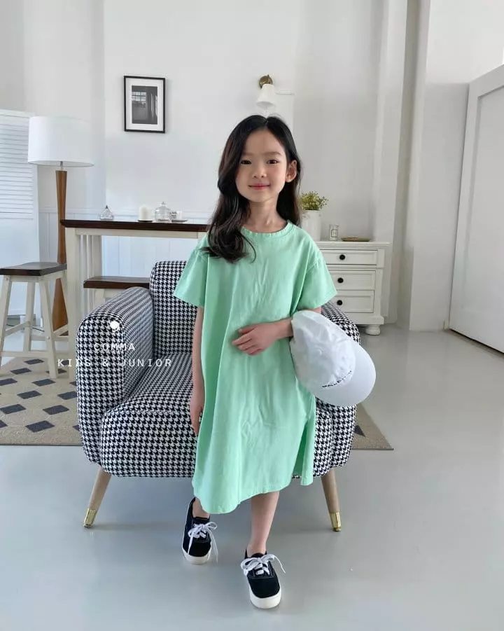 Comma - Korean Children Fashion - #designkidswear - Long Slit One-piece