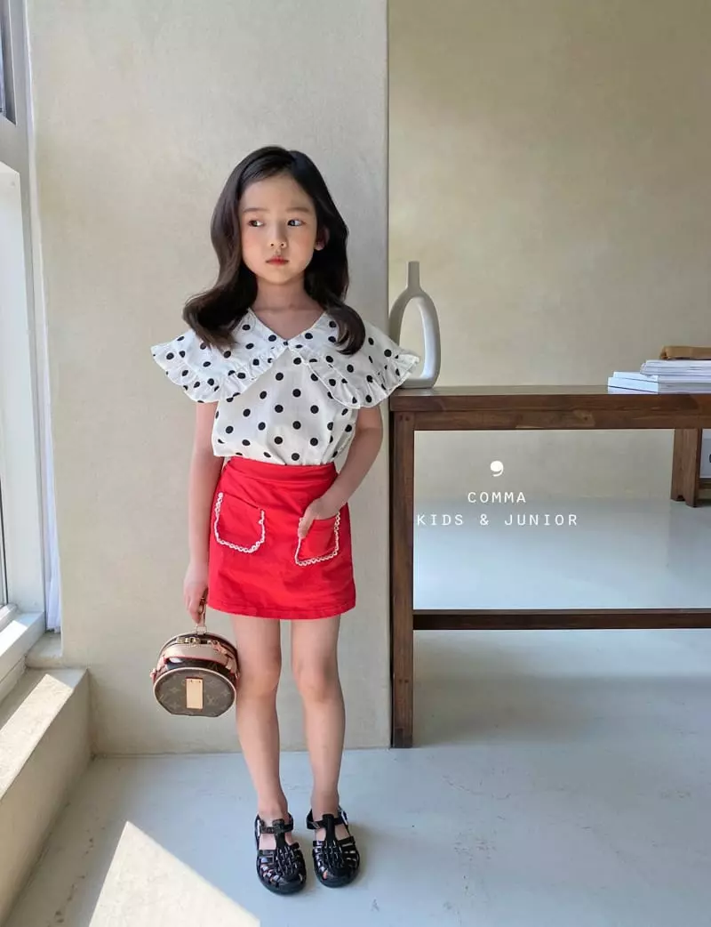 Comma - Korean Children Fashion - #designkidswear - Big Collar Blouse - 10